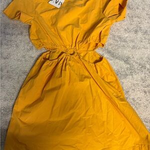 Zara Mustard Yellow Top